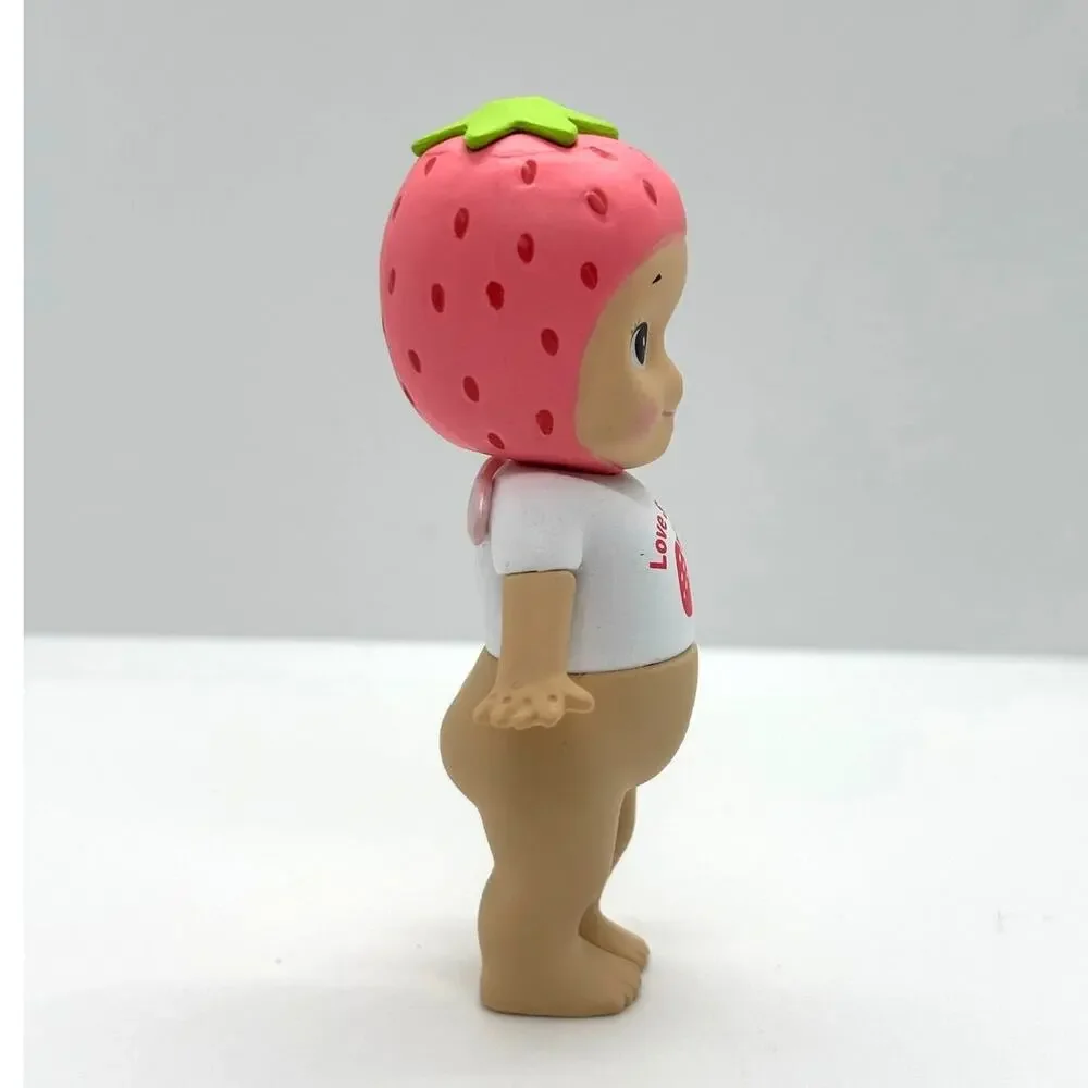 New Unbranded Kewpie/Angel Collectible Mini Figure, Strawberry Love, Open Box
